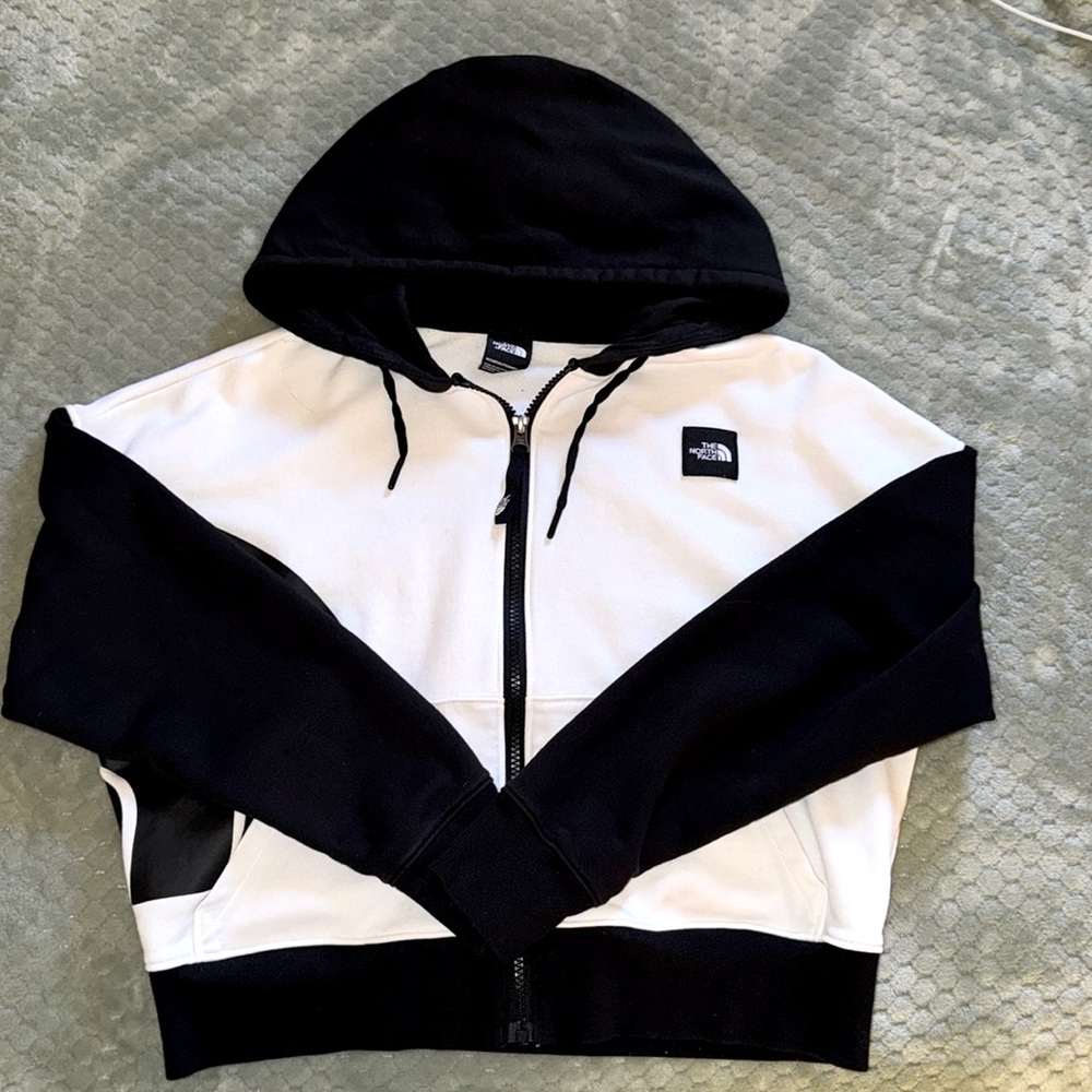 North Face Cropped Zip Up